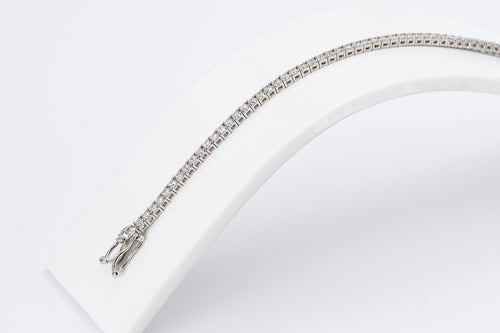 14CT White Gold - Tennis Bracelet