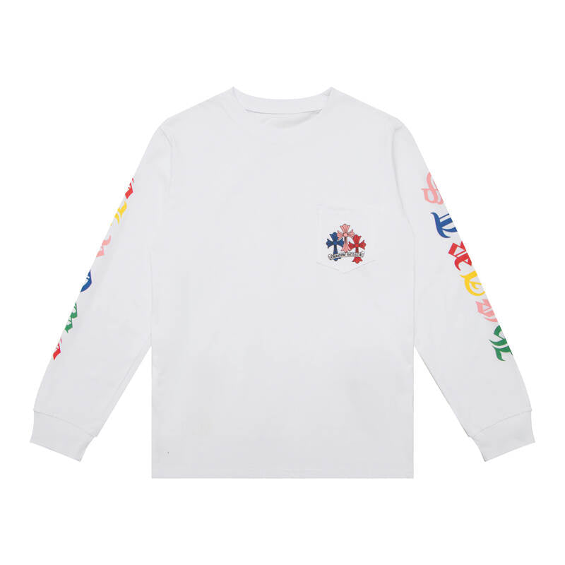 CHROME-HEARTS Men's Long-Sleeve T-shirt Sweatshirt K8003